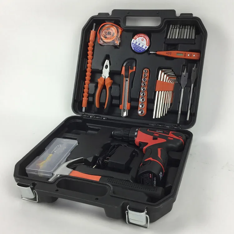 128 pcs hand tool set electric power tool set household repairing tools