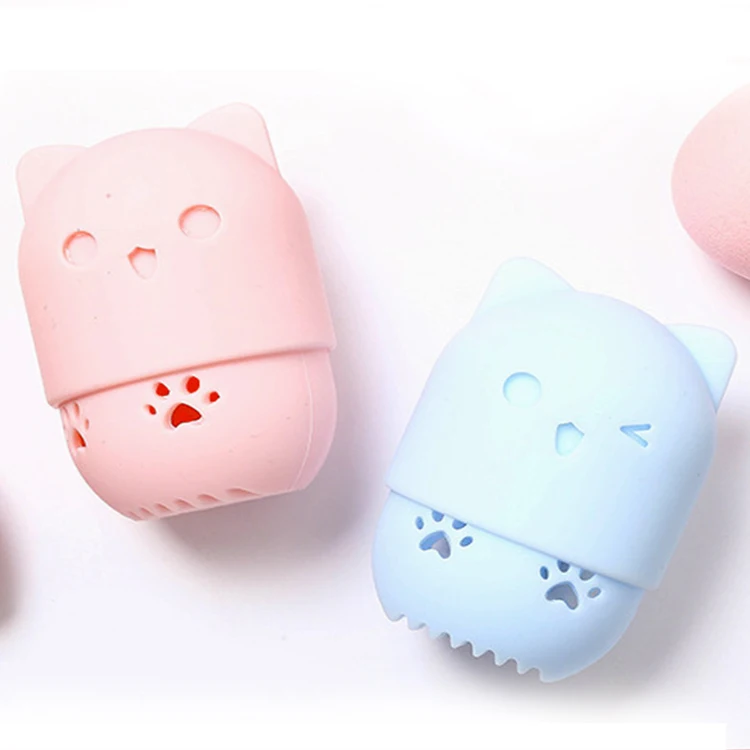
Cute Beauty Sponge Blender Travel Case Foundation Makeup Sponge Case 