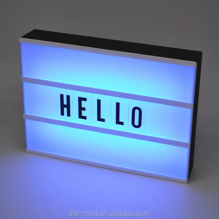 16color Color Changing Led Light Box With Letters For Bar Interior