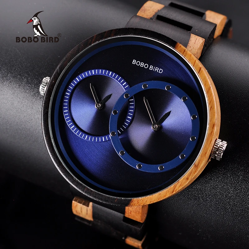 

2019 BOBO BIRD New Fashion Wooden Watches Sapphire Watch with Multiple Time Zone