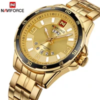

Top Brand NAVIFORCE 9106G Luxury Men Fashion Sports Watches Men's Quartz Date Clock Man gold Wrist Watch Relogio Masculino