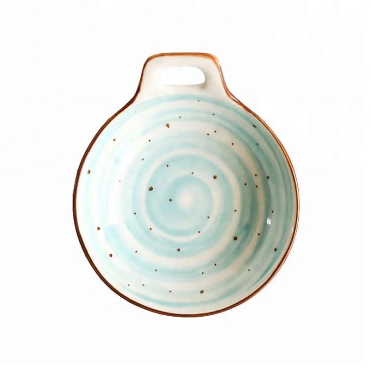 

Hot sale hand-painted household multipurpose ceramic plate