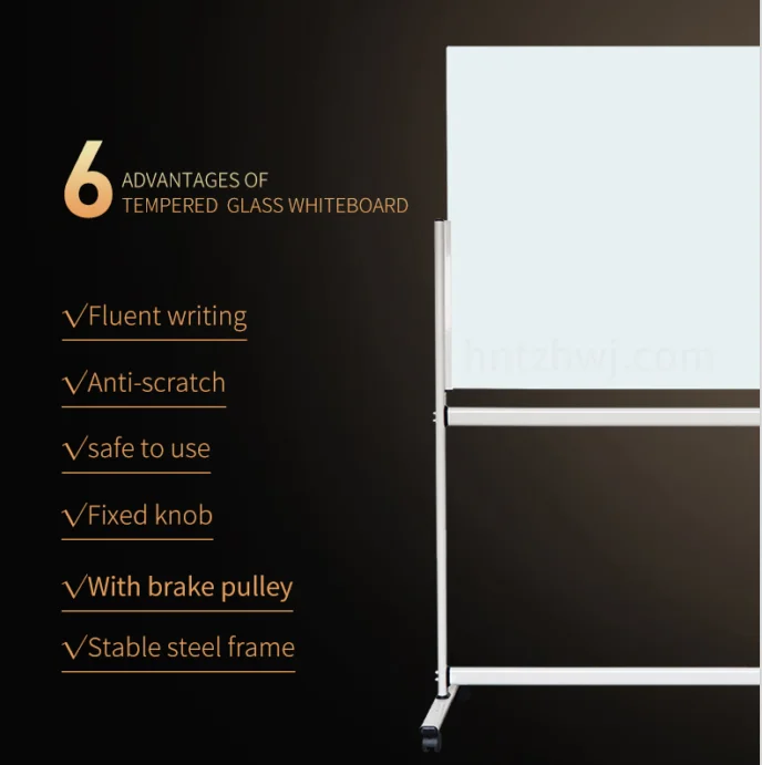 Rolling Glass Dry Erase Board Clear Glass Whiteboard On Wheels Buy