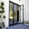 Customized design bullet proof security aluminum frame glass casement door