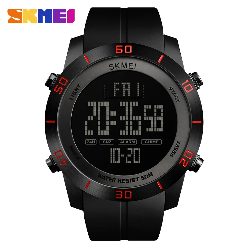 

High Quality Skmei 1353 Luxury Military Countdown Alarm Dual Time Led Clock Men Sport Watches Top Brand Waterproof Digital Watch