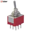 Mini 3 Position Switch 3 Way Switch 12V Wireless Remote Control Toggle Switch 220V 3A 250VAC