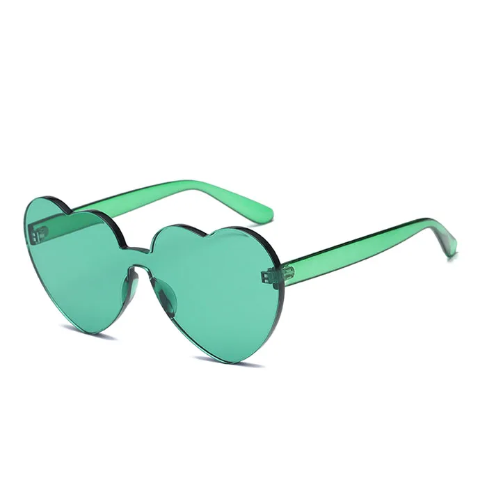 

one piece funny oversized rimless sunglasses women