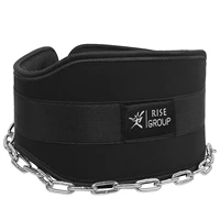 

High Quality Neoprene Dip Belt With Chain Weight Lifting Belt Men For Strength And Durability