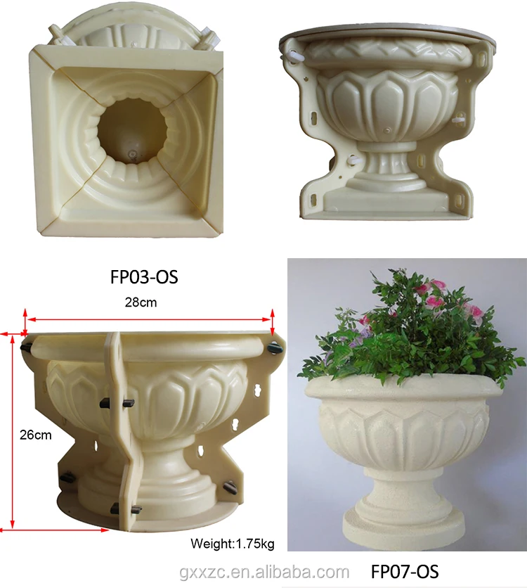 Simply Concrete Flower Pot Moulds Plastic Plant Pots Mold - Buy Bonsai ...