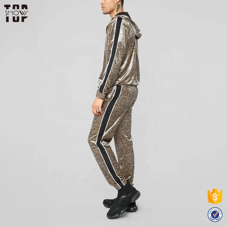 velour leopard print tracksuit