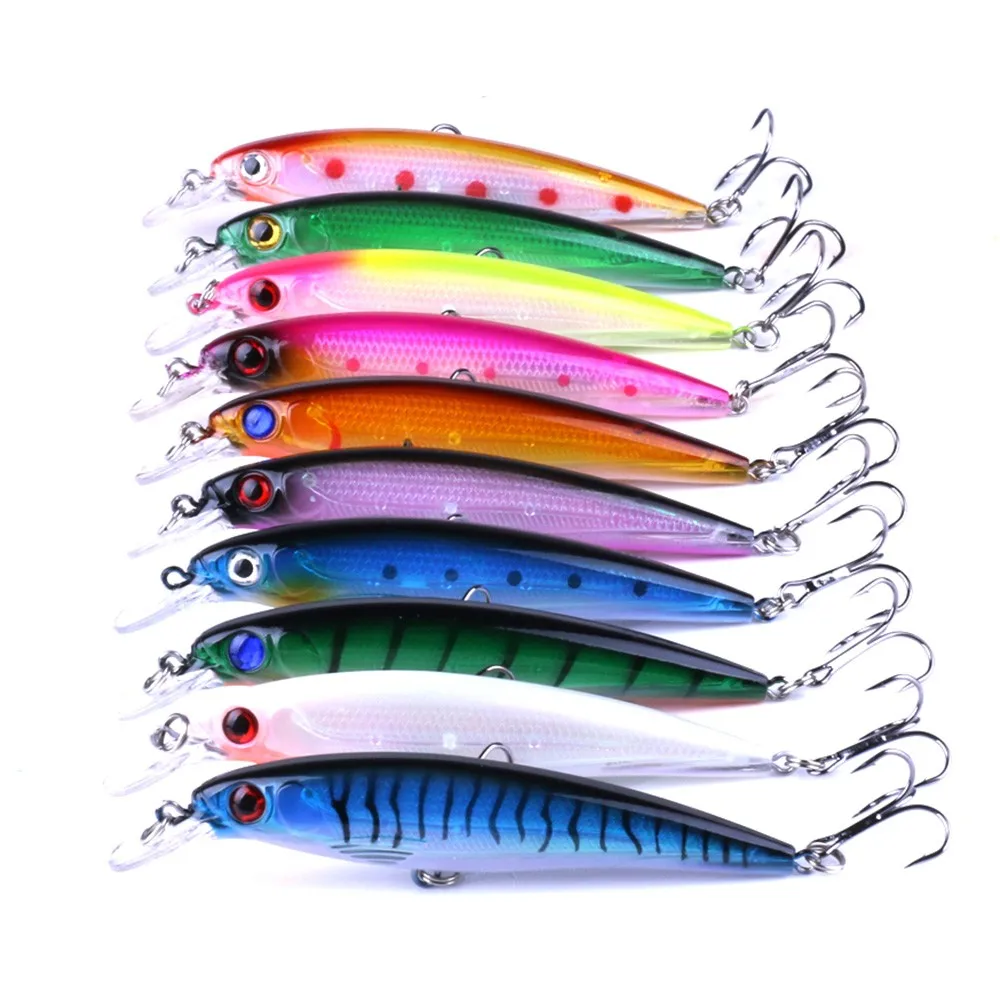 Handmade Bait Wholesale Wobblers Vivid Fishing Minnow Baits Lure 13.4g ...