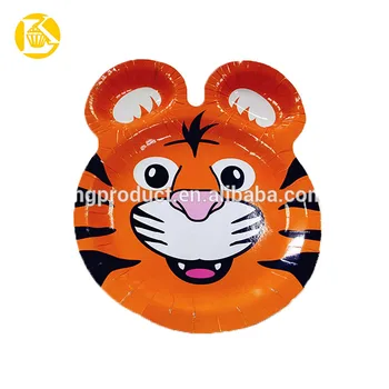 paper plate tiger