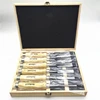 Best quality 6 pcs burlywood handle DIY hand work chisel carving