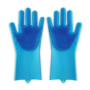 Amazon top selling household dishwashing silicone dish washing gloves