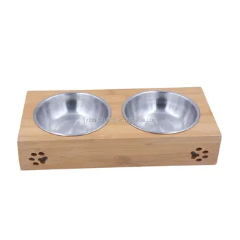 dog food and water bowl stand