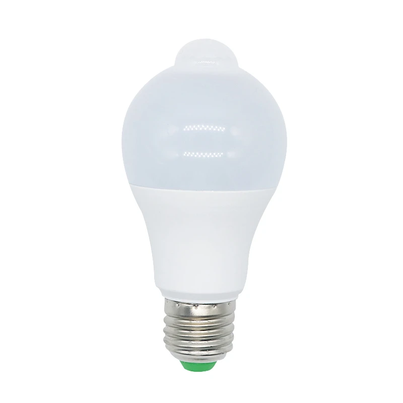 

PIR Motion Sensor LED Light Bulb 10W B22/E27 220V Induction Bulb Stair Hallway Night Light, White/warmwhtie