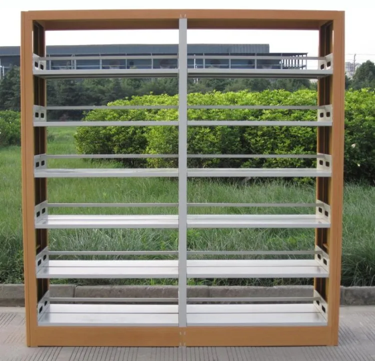 double sided library shelves