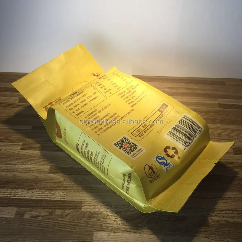 Popcorn pack kraft paper bag brown China supplier