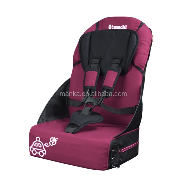 2018 Foldable Portable Baby Car Booster Seat Orange Foldable Portable Baby Car Booster Seat