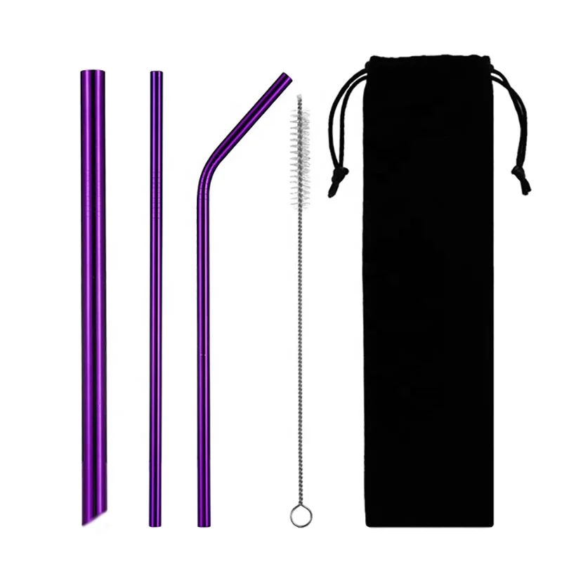 5 pcs 304 Stainless Steel 12mm Drinking Straw Pearl Milkshake Fat Bubble Tea Reusable Metal Straws