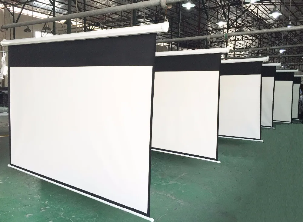Roll Up Electric Screen 180 Inch Projector Screen Motorized Projection