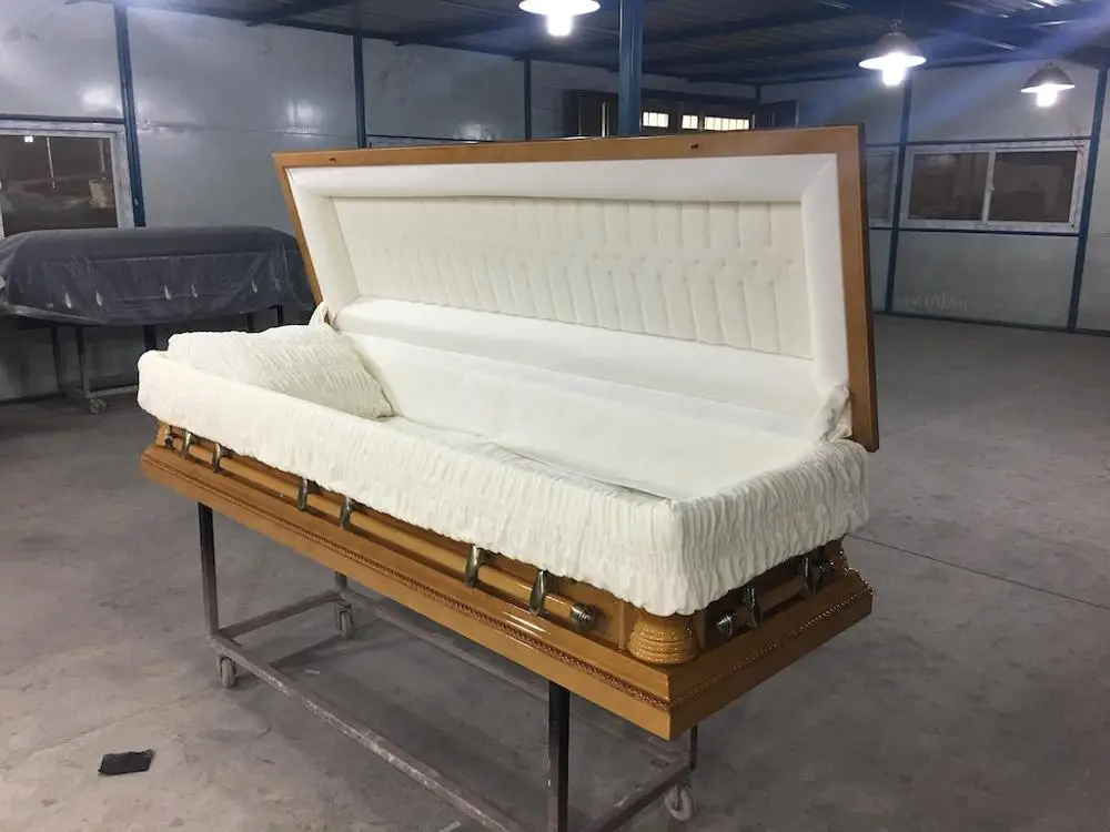 Linclon Oak Finish Wood Funeral Casket Coffin Beds Buy Casket,Coffin