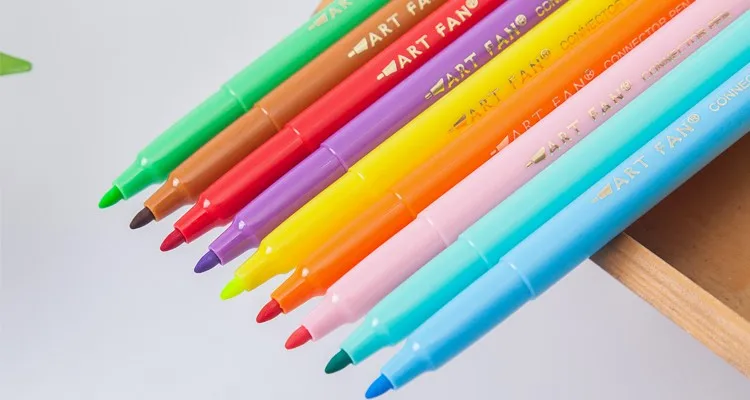 各种颜色水彩记号笔精细提示连接多色艺术记号笔供应商