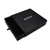 Custom Logo and Size Drawer Box with Cardboard Art Paper Slide Style Foam Insert for Cosmetic Wallet Belt Watch Gift Packaging