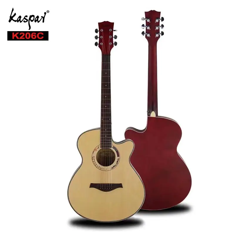 
Kaspar Chinese Guitar Factory OEM Cheap Classical Guitar Solid Blue Travel Guitar 40inch 