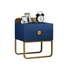 Small Unique Modern Two Layers Drawers Light Bedroom Bedside Night Table Wooden Nightstand