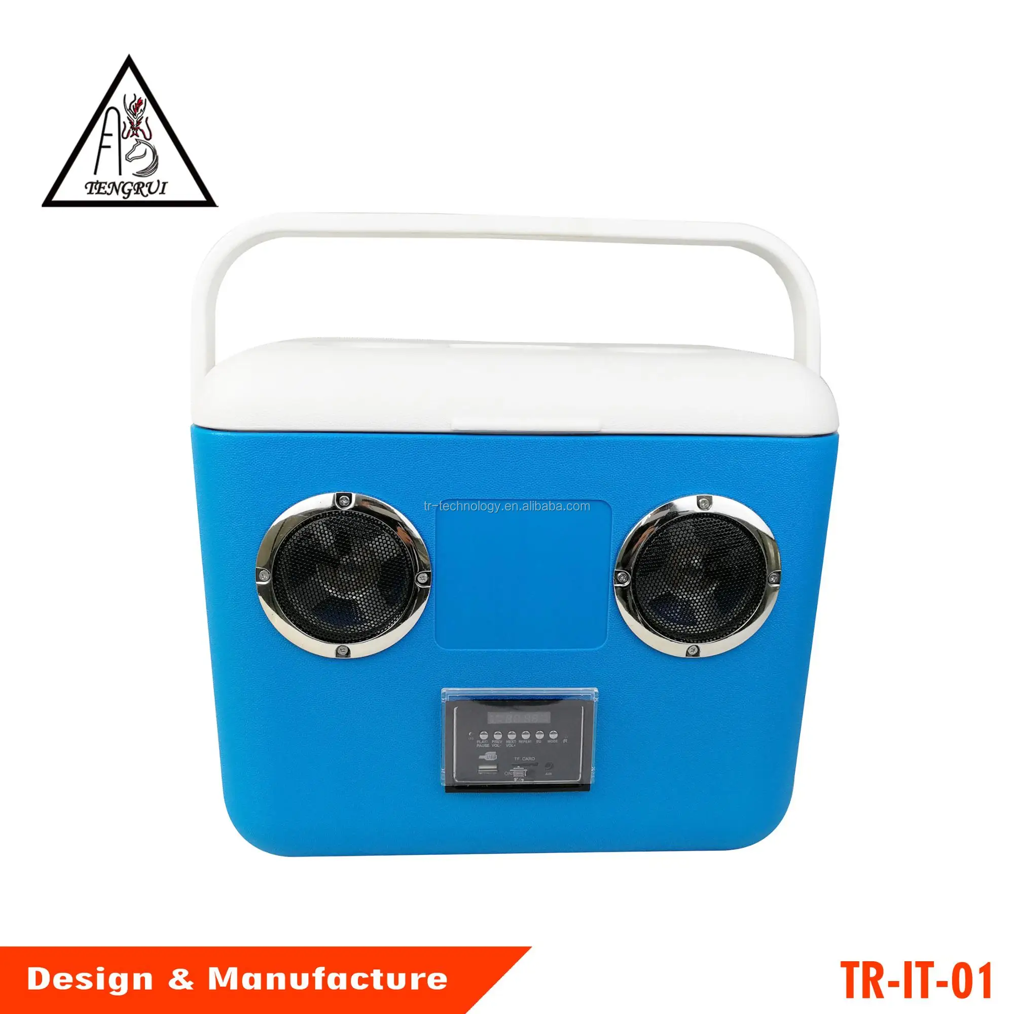 Ecofriendly 15l Electric Cooler Box With Bluetooth Speaker Music Ice