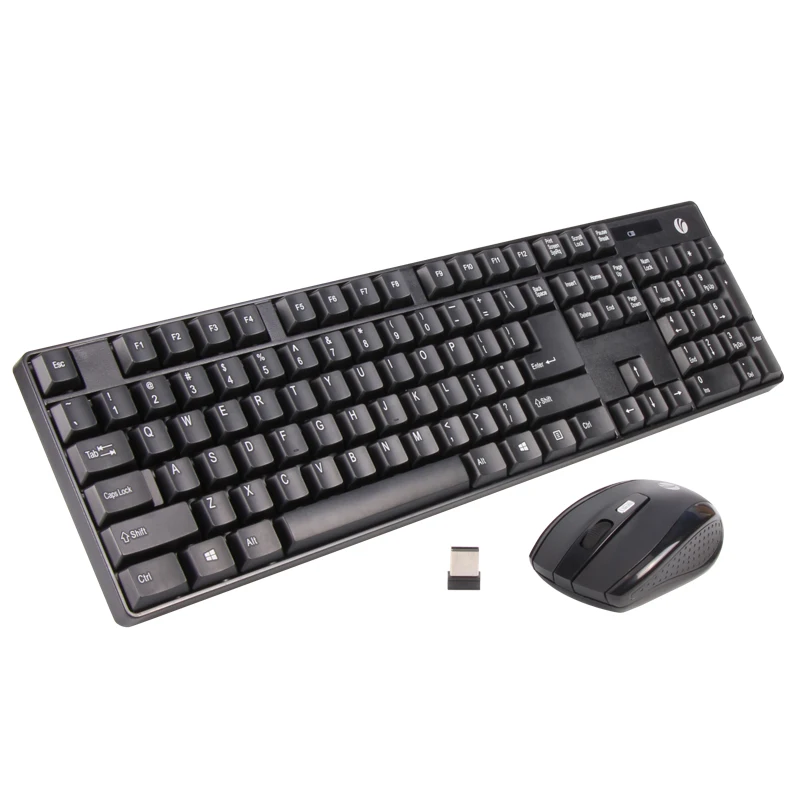 

Factory Basic Good Quality 2.4G Wireless Keyboard and Mouse Combo for Desktop Laptop, Black/white/oem