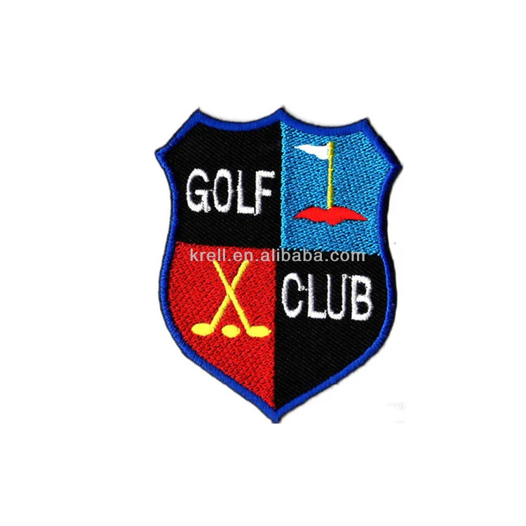 Golf Club Logo Embroidered Iron Patch For T Shirt Sew Cloth Buy Custom Embroidered Patches