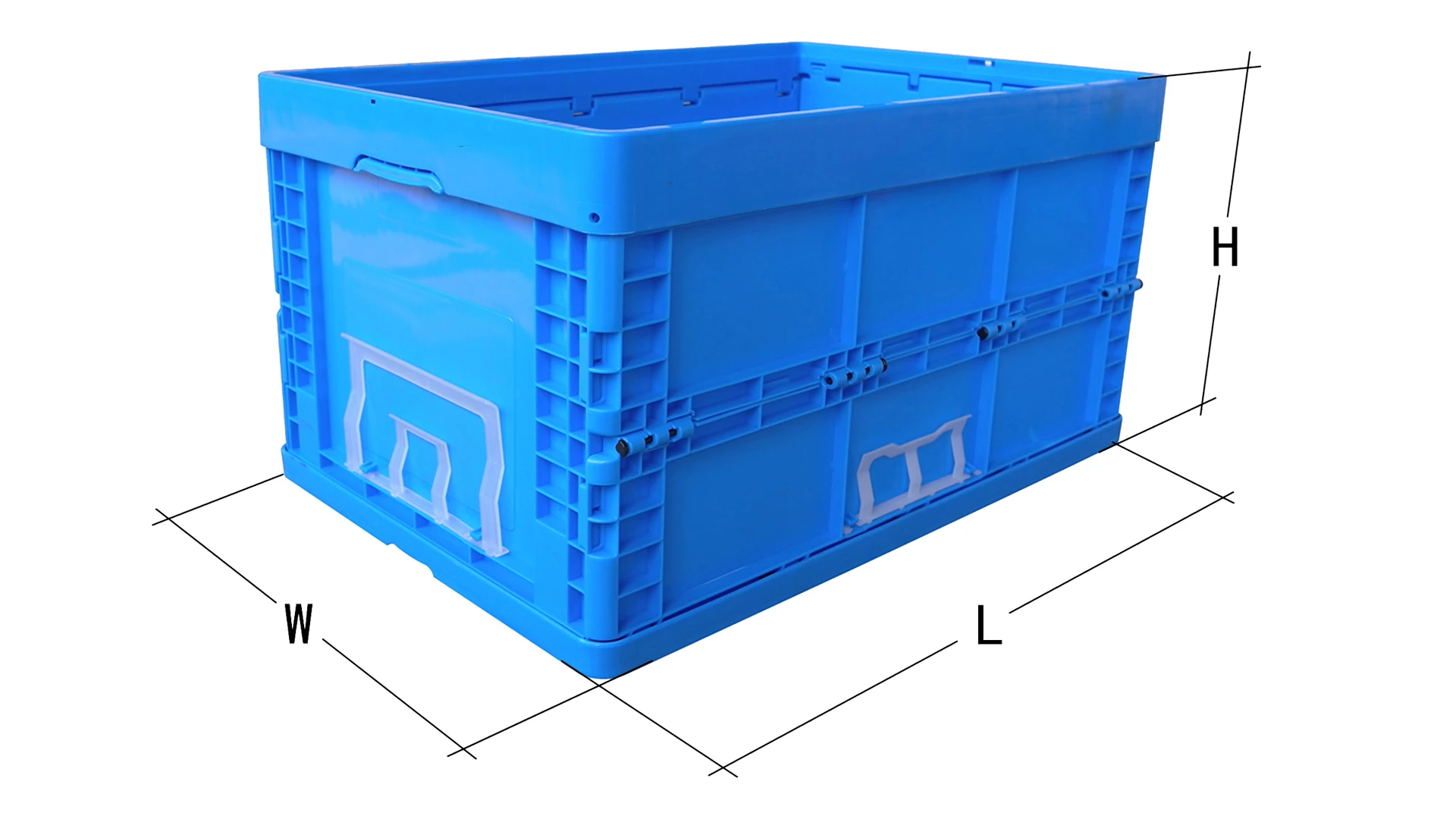 Plastic Foldable Container Box With Lid,Sale Folding Closed Stable