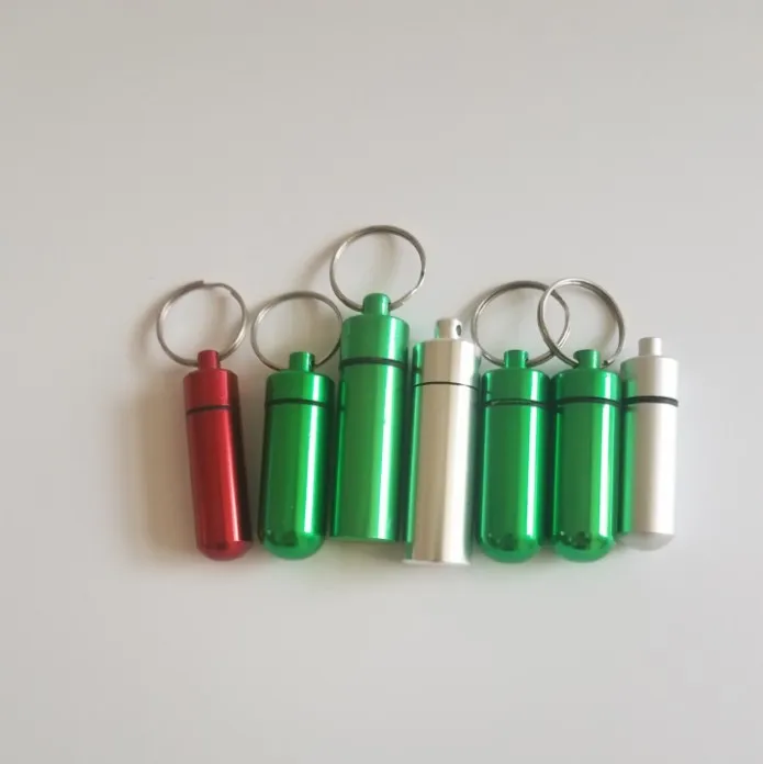 Ykww554 Aluminium Travel Pill Box Keychain And Pill Case For Medicine