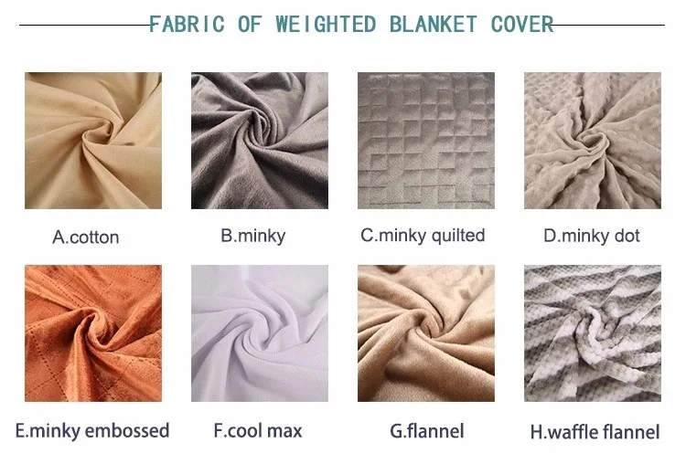 Oem 15lb Dustresistant Weighted Blanket Cotton Custom Weighted Blanket