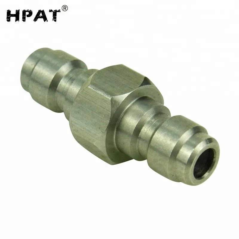 

Stainless Steel Paintball PCP Both End Male Quick Disconnect Adaptor Double Male Fill Nipple