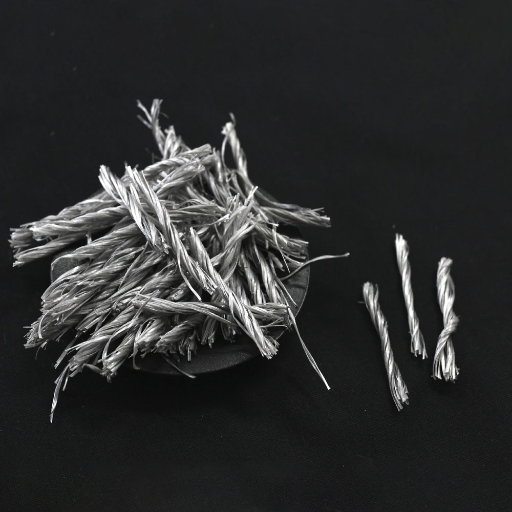 
SynHua 31 macro synthetic fiber price twisted bundle pp fiber for concrete reinfrocement curved for cement additive 