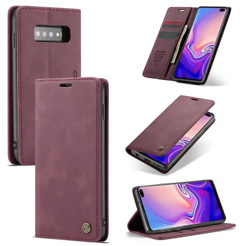 

CaseMe Leather Cellphone Cover Case for Samsung S10 S9, Accessories Magnetic Wallet for Samsung Galaxy S10 lite Case, N/a