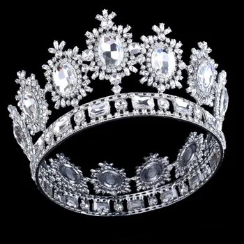 Wq Wholesale Wedding Hair Accessories Gold Crown Decoration In