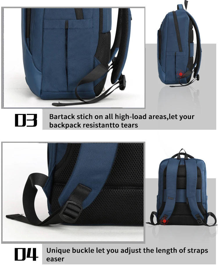 Aoking Waterproof Men Backpack Business Computer Backpack Bag Women