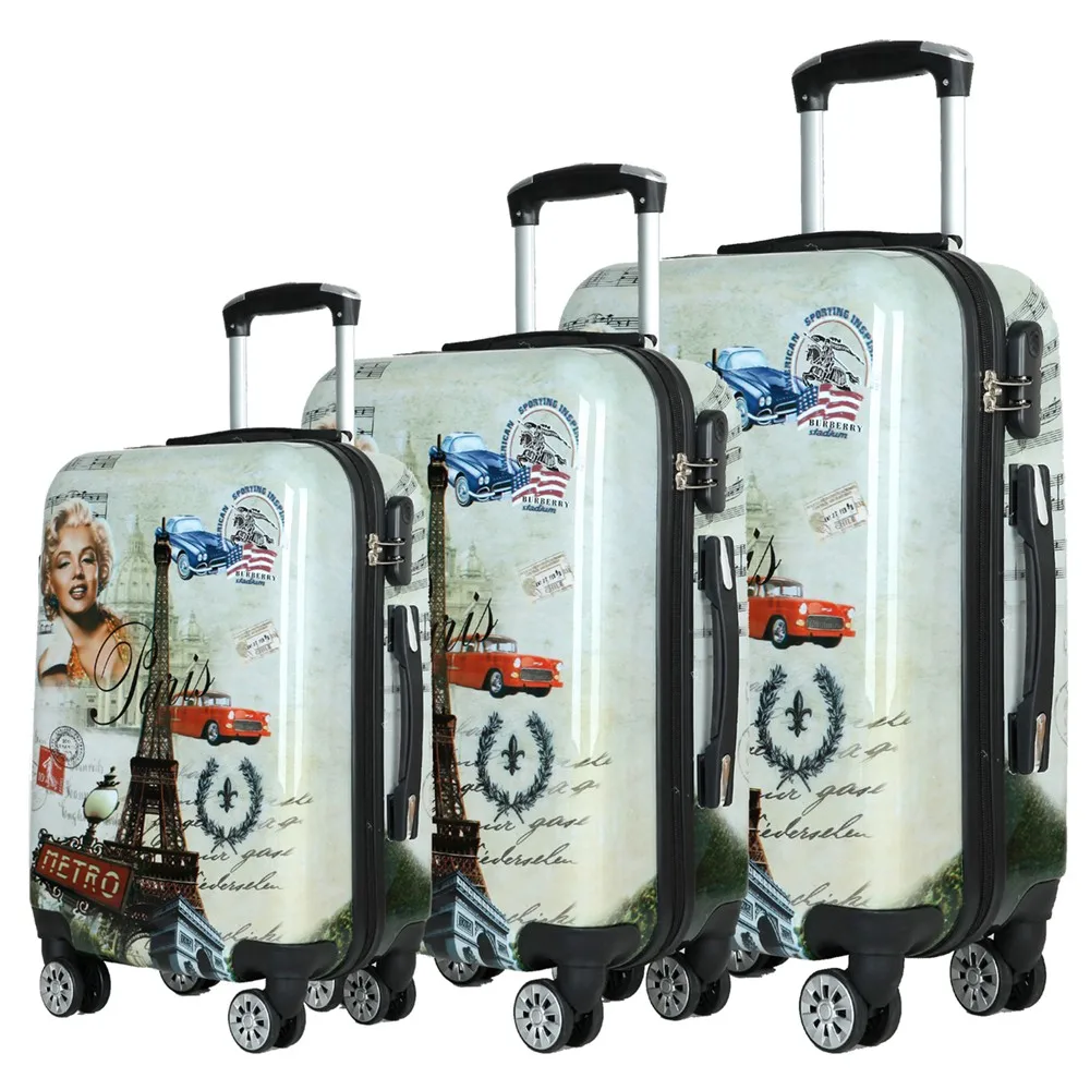 Fashionable Marilyn Monroe Pattern Trolley Case Pc Luggage Travel ...