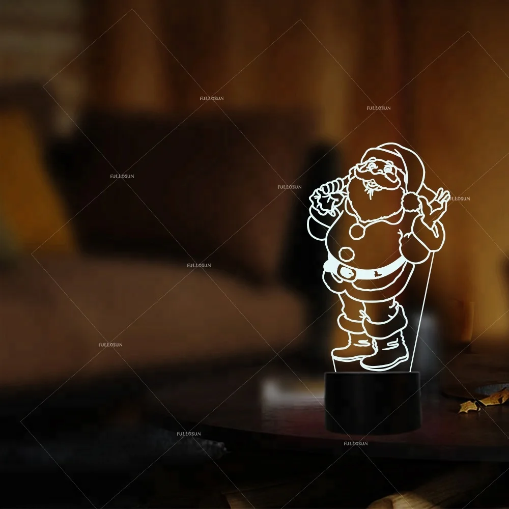 

FS-3028U usb light flashing usb light christmas Santa Claus for kids led usb light, 7 color of light