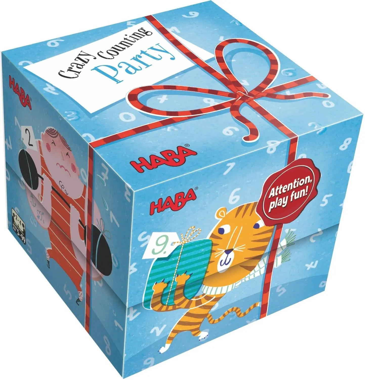 HABA Gift Cube Game - Crazy Counting Party - Helps Develop Math & Counting Skills for Ages 4 and Up
