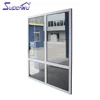 house curtain wall used big panel aluminum low e glazed window for balcony