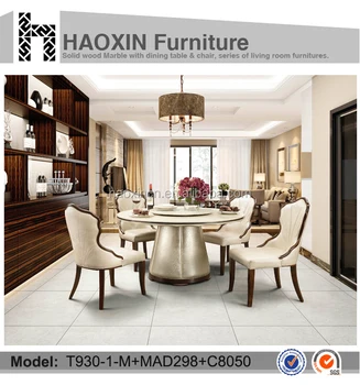 Round Design With Pu Granite Top Dining Tables Italian Table German Room Furniture Round Design With Pu Granite Top Dining Tables Italian Table German Room Furniture