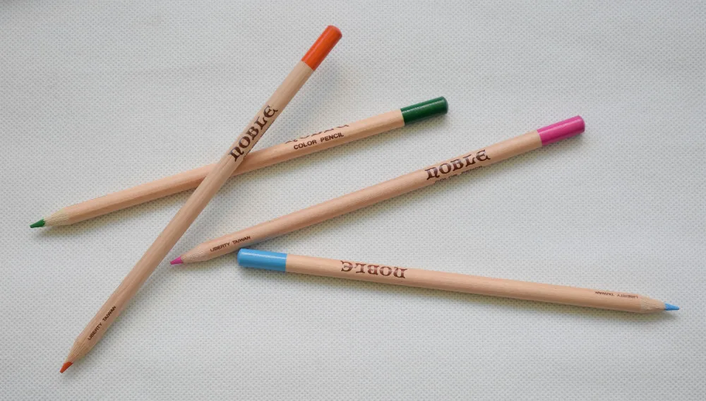 24pcs Round Natural Wood Coloured Pencil Fine Art Set; Natural Wood