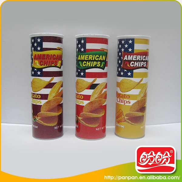 
halal snacks Canned packaging OEM potato chips 