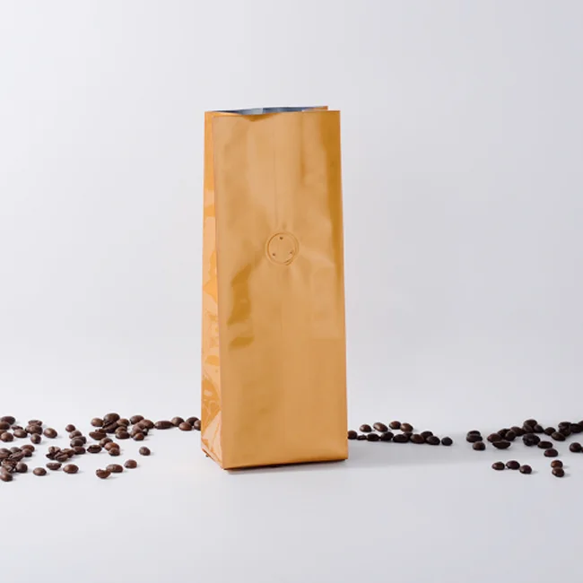 Colorful coffee packing side gusseted pouch