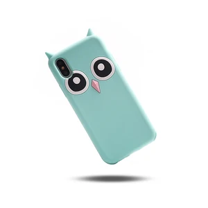 3D Cartoon Owl Soft Silicone Phone Case Samsung A30 A50